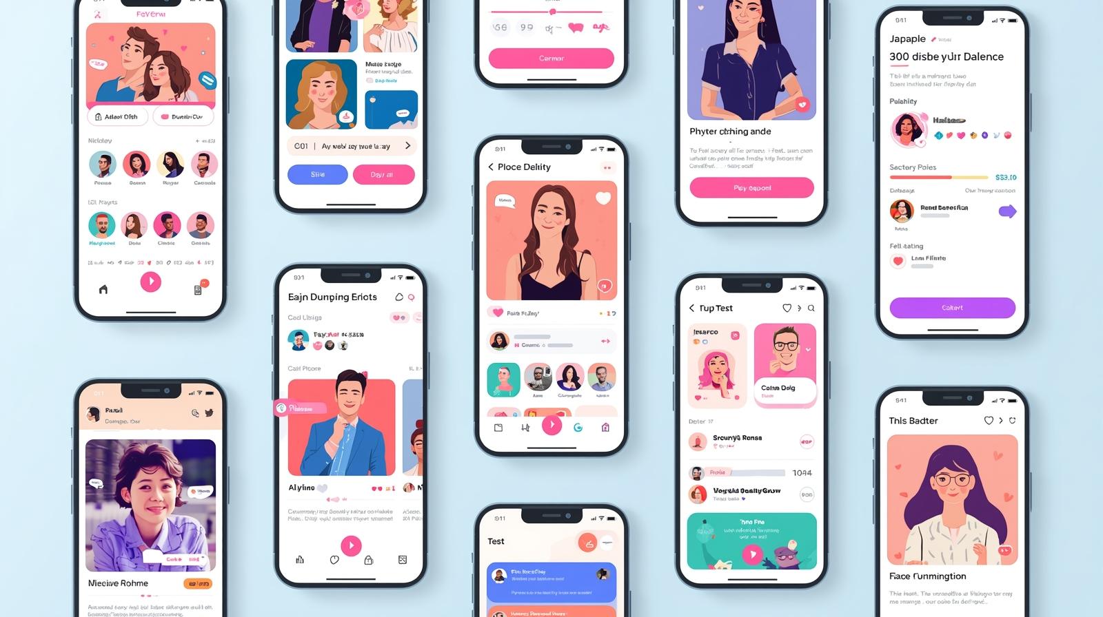 複数の携帯画像画像